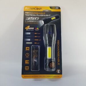 Tactical Flashlight Farpoint OS 350 Lumens USB-C Rechargeable Black LED